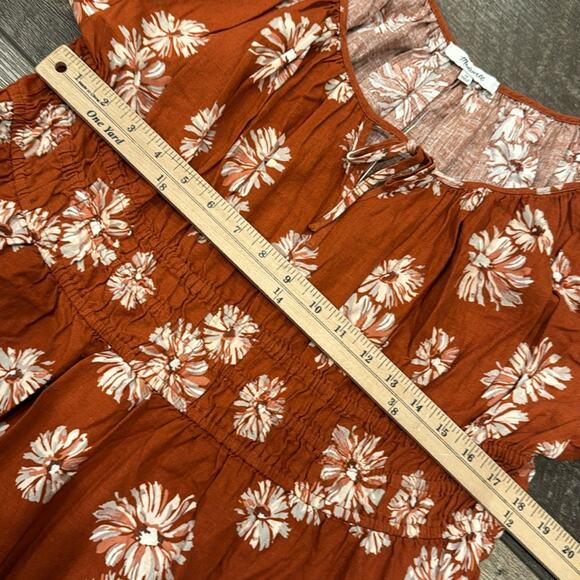 NWT Madewell Plus Linen Blend Sophia Midi Dress Size 3X - Picture 5 of 10